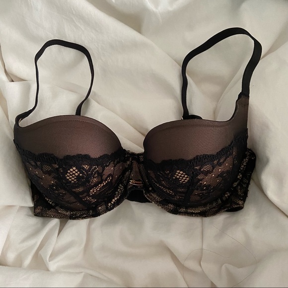 BWOT 30D Gossard Padded Plunge Lace Bra - Picture 2 of 5